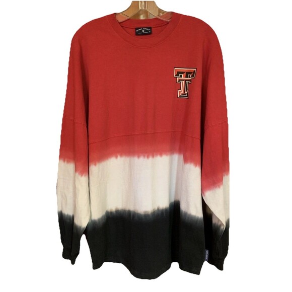 Texas Tech University Red Raiders Spirit Jersey Shirt Medium/Lg Ombré Football - Picture 1 of 12